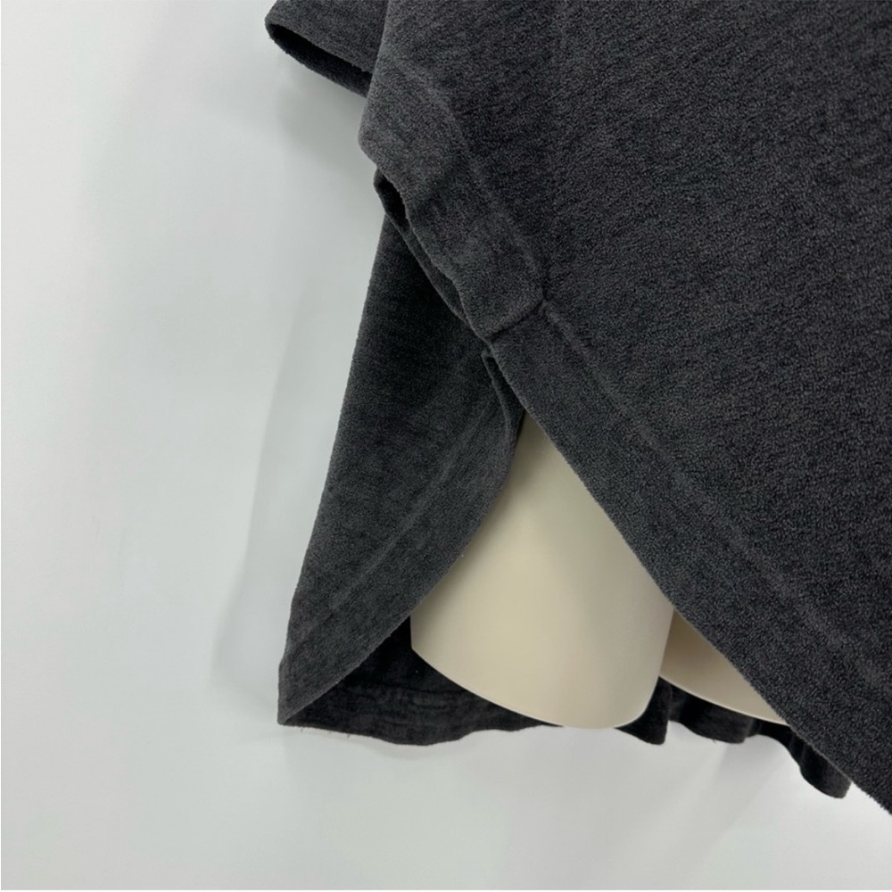 Barefoot Dreams CozyChic Ultra Lite Cowlneck Weekend Poncho Gray Size XL